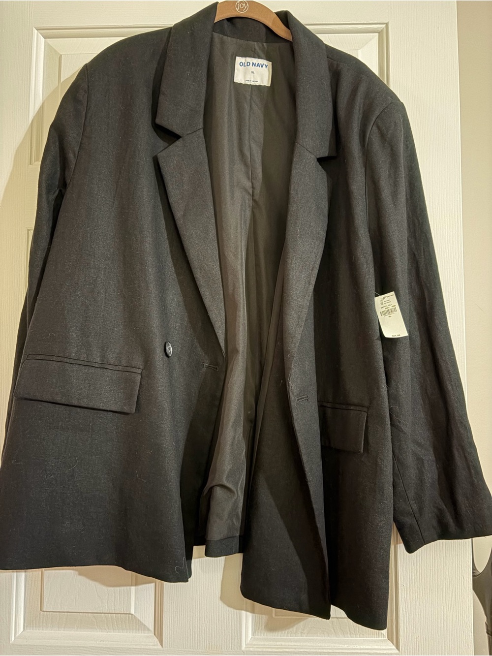 Old Navy Black Women's Blazer Jacket with Notch Lapel